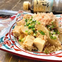 高野豆腐と大根のそぼろあんかけ