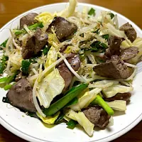 鳥🐔肝の野菜炒め❗️(●´ω｀●)✨|サソリさん