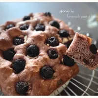 アメリカンチェリー🍒のデザートフォカッチャ♬