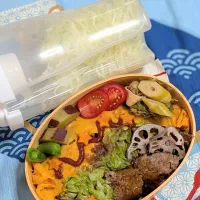 本日のお弁当〜ハンバーグ弁当