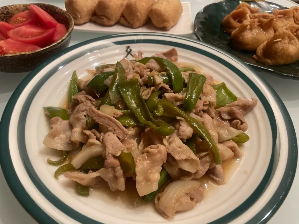 豚バラとピーマンのにんにくポン酢炒め|takkoさん