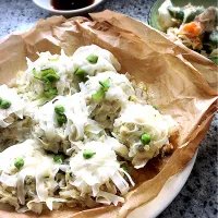 フライパンで蒸し焼売🍳