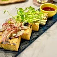 厚揚げ豆腐。薬味乗せ|ぎんさん