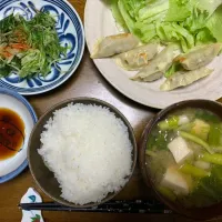 夕食　餃子🥟定食|ATさん