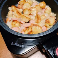 ホットプレートジャーマンポテト|こぼさん