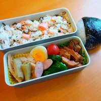 次男弁当&おにぎり| tamagomagomagoさん