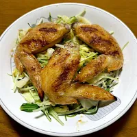 鳥🐔手羽先の野菜炒め❗️(´∀｀)✨