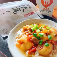 がんもさんのきのこあんかけ～伏髙だし～
