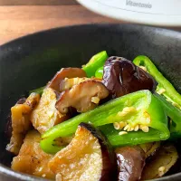 茄子とピーマンと椎茸のアルモンデ甘辛みそ炒め|9421beruさん