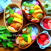 オクラ肉巻き、大根肉巻き弁当✨|さらママさん