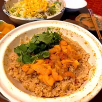 ウニの炊き込みご飯