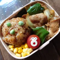 漢の…次女用🍱チャーハンと回鍋肉の中華弁当| ᵏᵒᵘさん