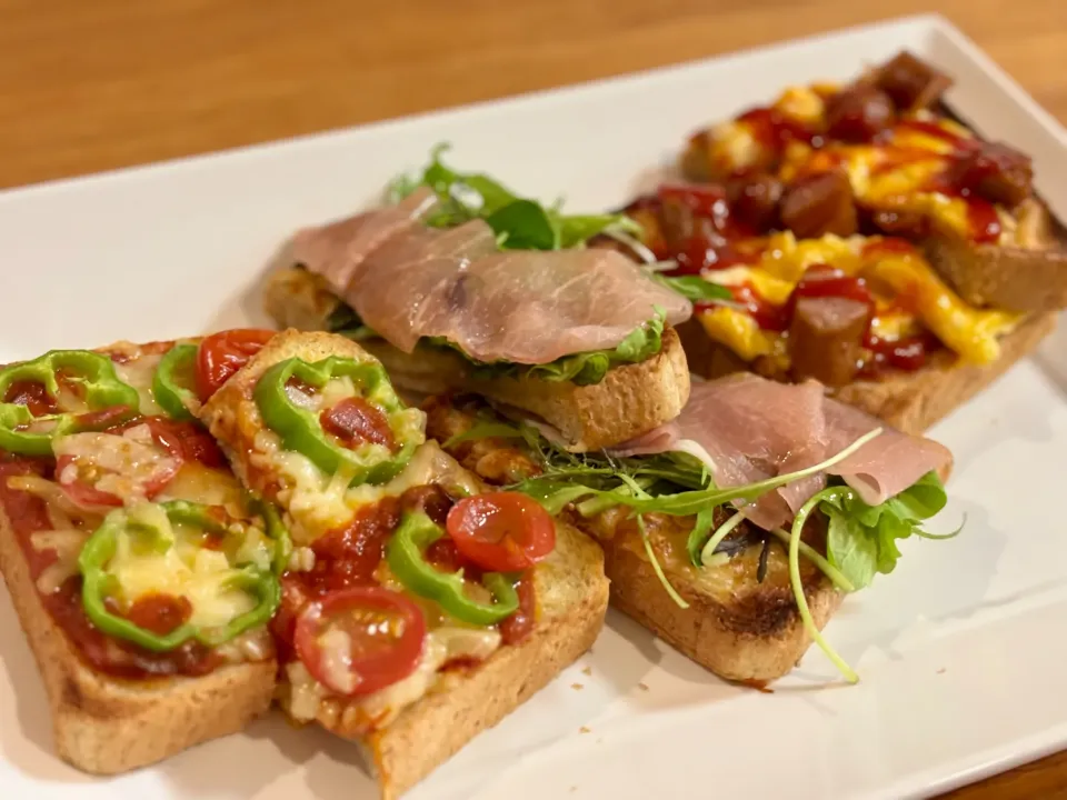 3種類のピザトースト|ふくすけ食堂さん