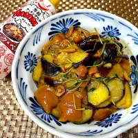 茄子と大粒なめこのYummy炒め|ちゃっぴ〜さん