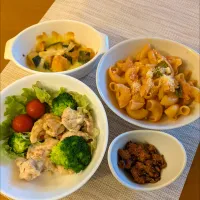 ☆鶏マヨ　☆ケチャップ炒め　☆かぼちゃチーズ焼き　☆たら昆布|chikakoさん