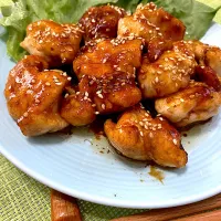 鶏むね肉のごま甘酢あえ|単身赴任のっちさん