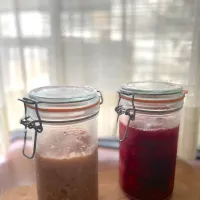 いちご尽くし　いちご甘酒といちごコンポート