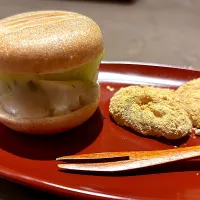 5月22日・和食コース・⑧「メロンもなかとワラビ餅」終わり