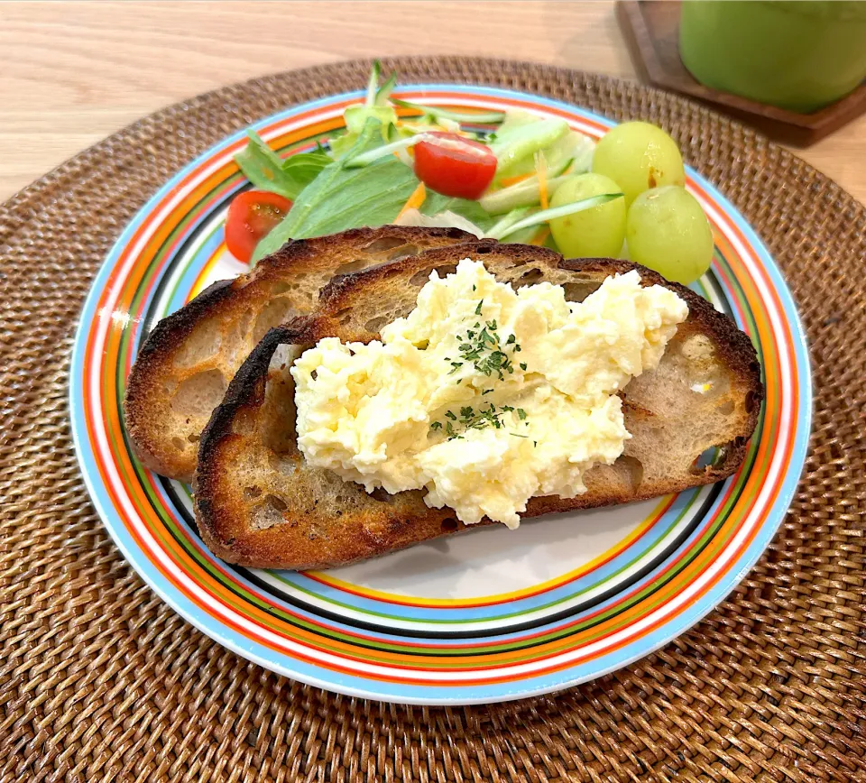 カンパーニュにポテサラ朝ごはん|CKさん