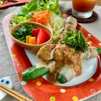 肉巻ききゅうり☆梅味噌ダレ