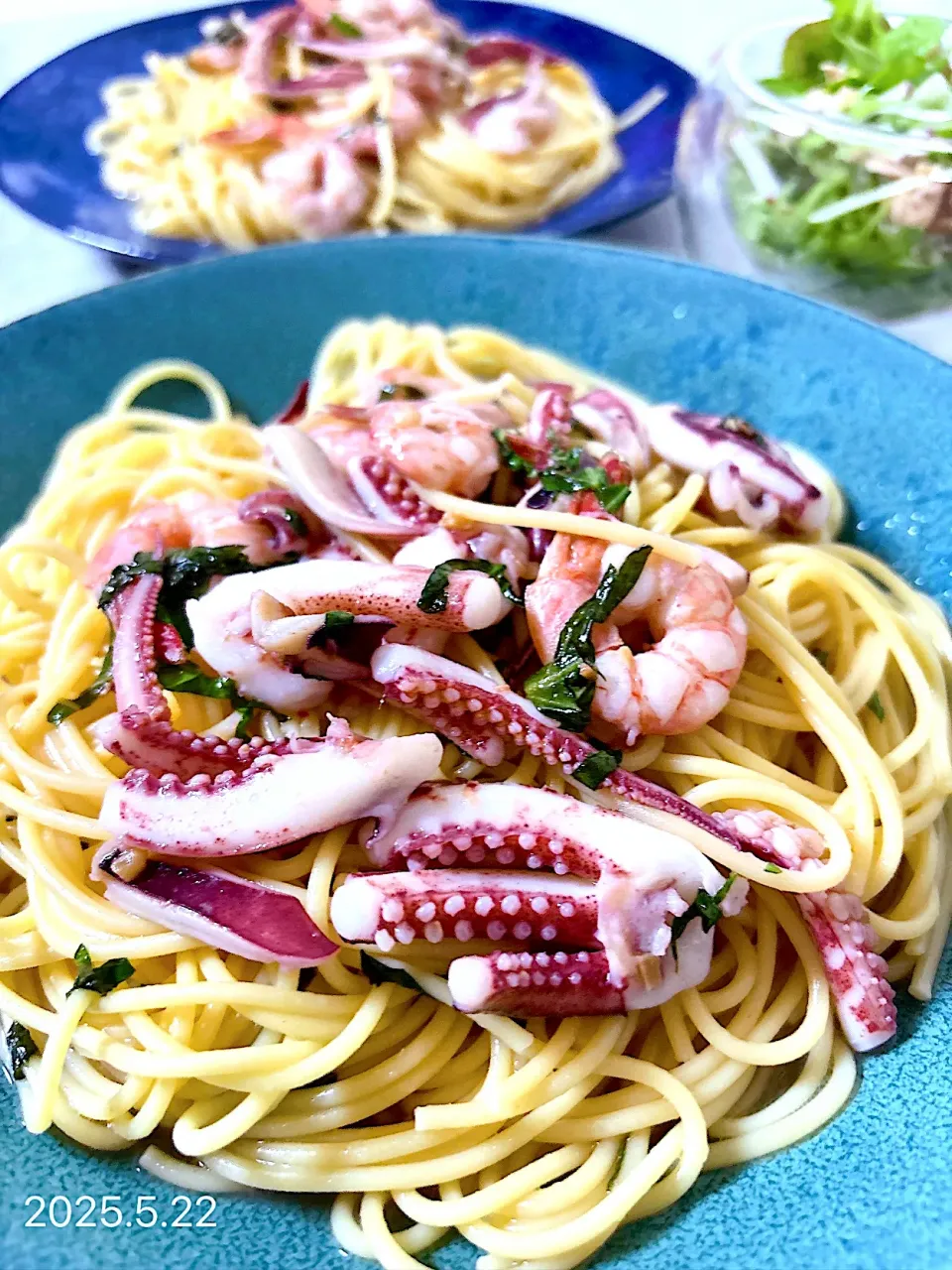 海鮮和風ペペロンチーノ|オーロラさん
