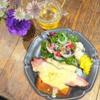 厚切りベーコンととろけるチーズのフレンチトースト🍞| じょうさん