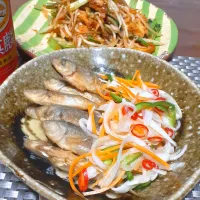 豆鯵南蛮漬け～✴️