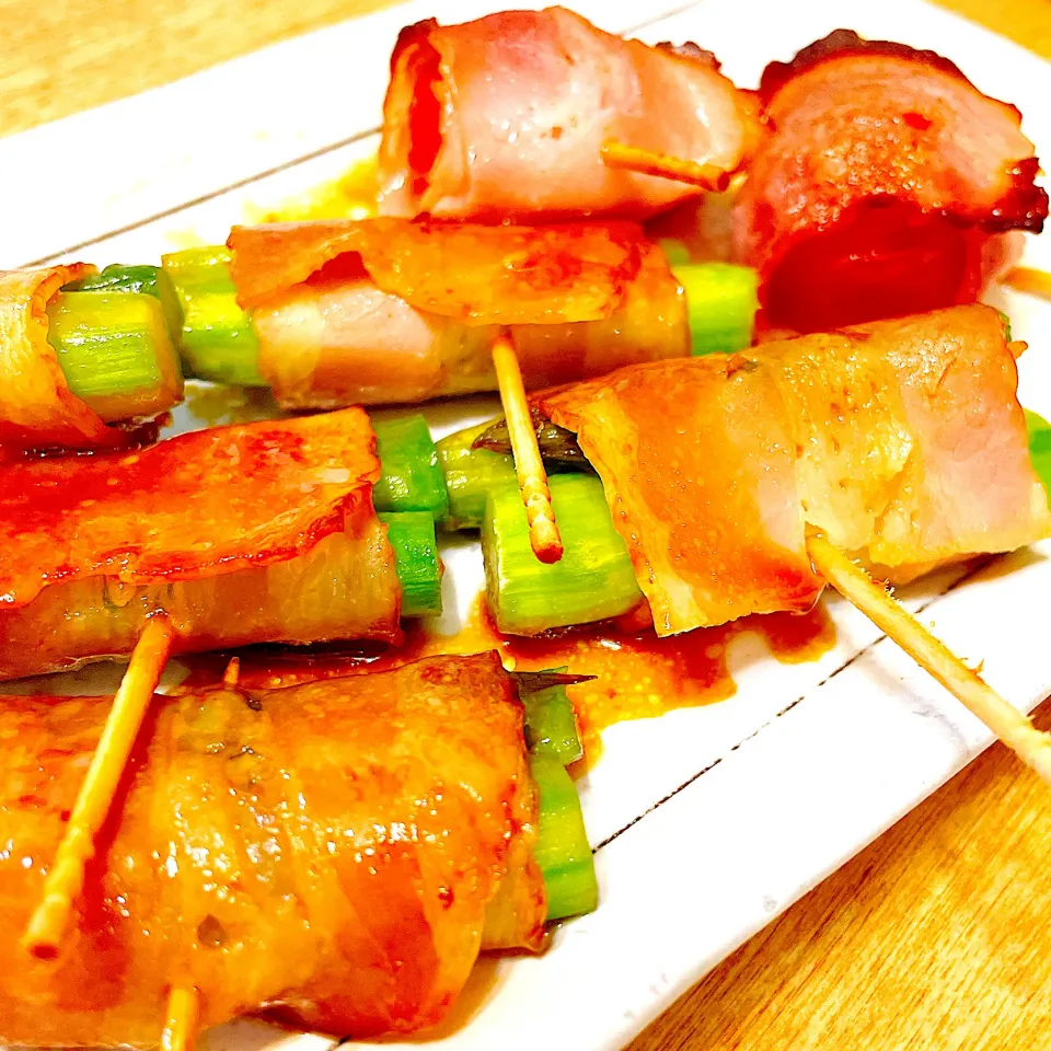 旦那さんのアスパラベーコン巻き|ビオラさん