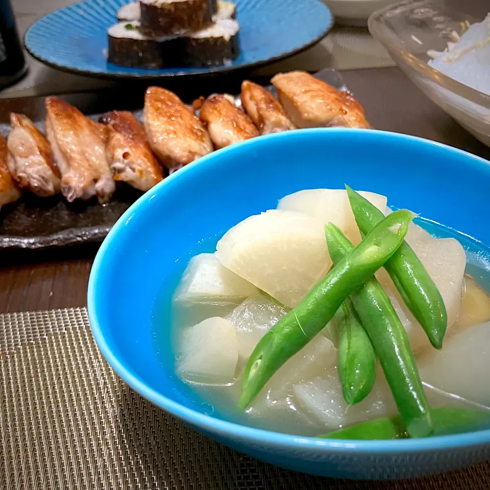 大根煮物＆手羽グリル|あーるさん