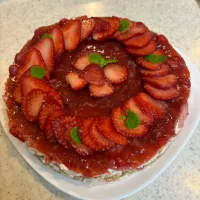 可愛く仕上げて♪ Wいちごのレアチーズケーキ