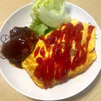 オムライス　ハンバーグ|カリィさん