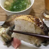 「 鯖寿司で晩酌スタート」
常備菜と筍スープを添えて
晩ごはん🍺| ばくあんしゃさん