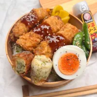 豚チーズ巻き弁当。|chocohimeさん