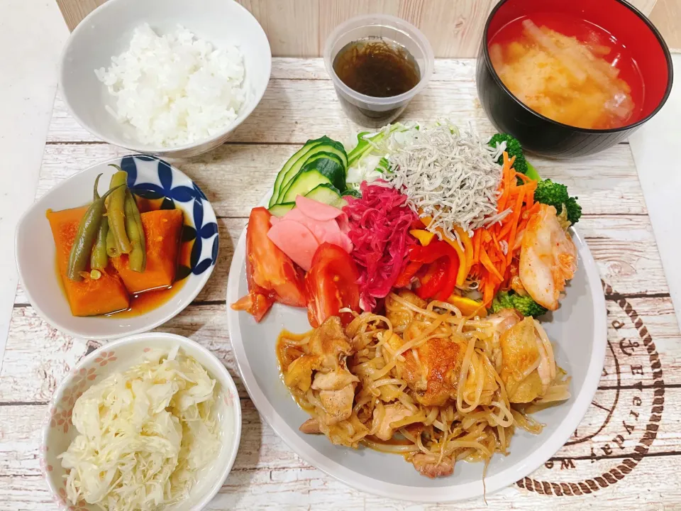 鶏肉ともやしの味噌だれ|chou  chouさん