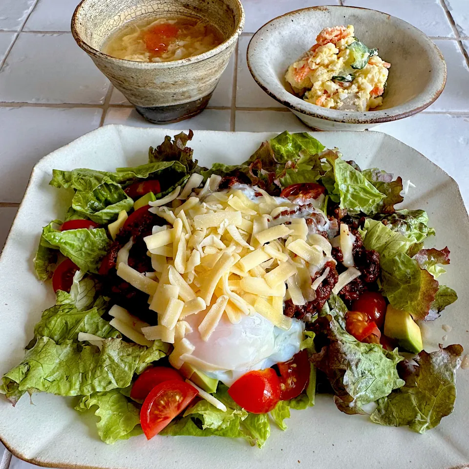 酵素玄米のタコライス🥗|おーこ🍅野菜ソムリエの母ちゃんさん