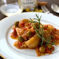 由美さんの料理 『世界の食卓探検隊』鶏手羽元のカッチャトーラ🇮🇹