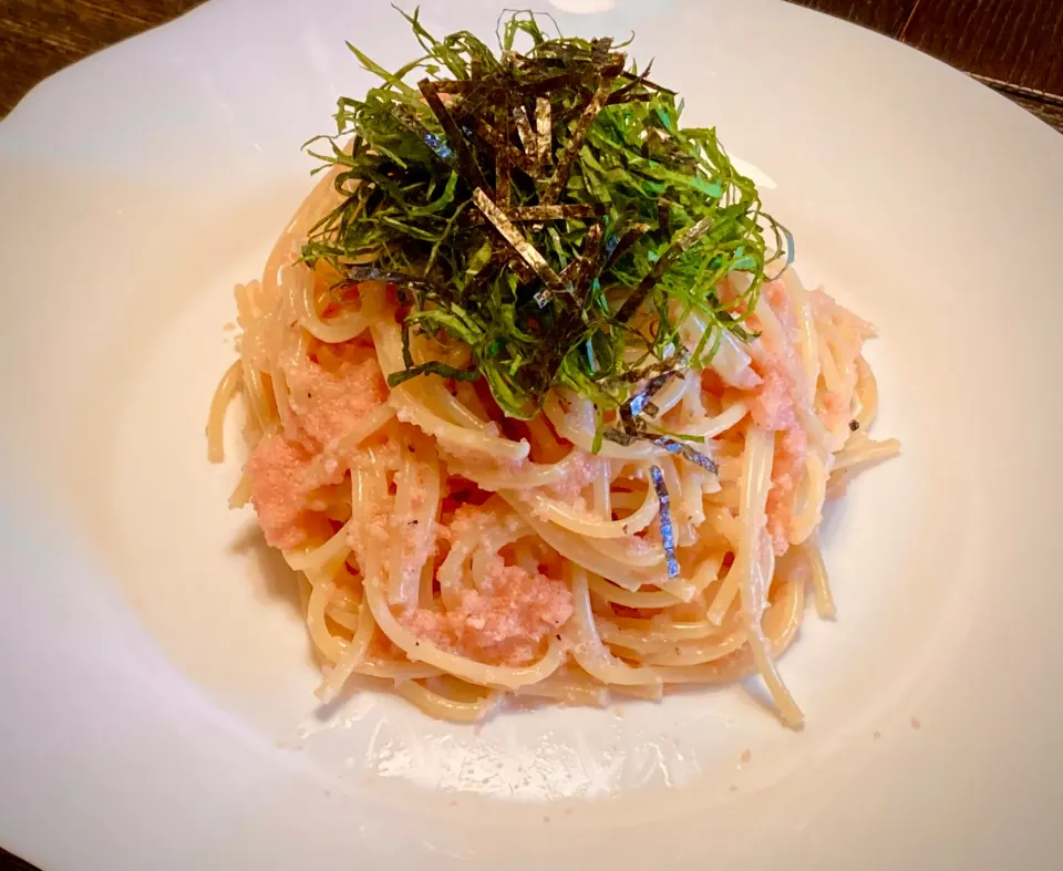 今日の麺好きランチは「明太子スパ」|mottoさん