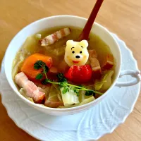 ひょっこりプーさんの野菜スープ|jarinkoさん