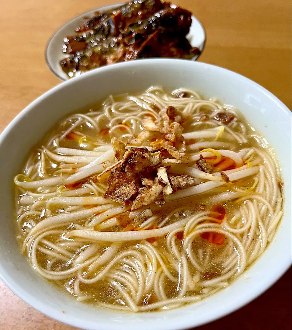素麺の担仔麺モドキ＆秋刀魚の魯肉飯モドキ|deekay71さん