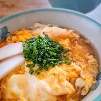 曇天のお昼・かき玉温麺|akiさん