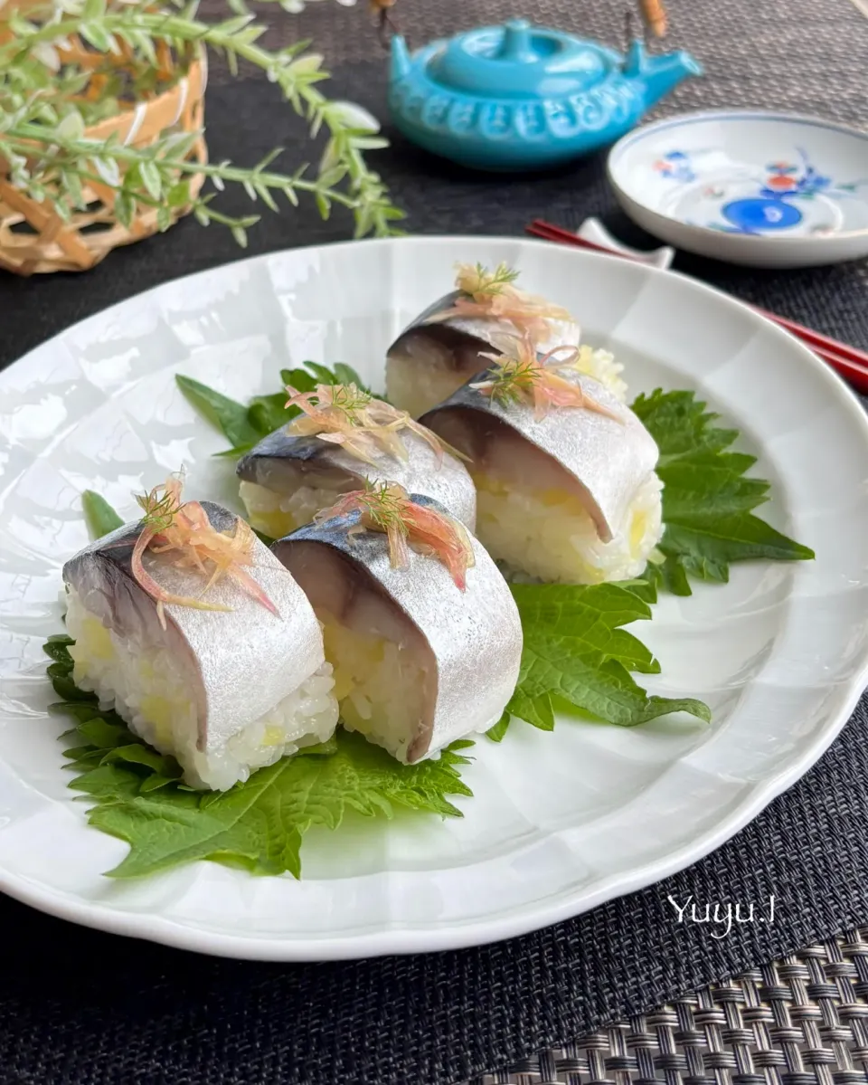 たくあんご飯の鯖寿司|ゆーこどんさん