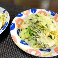 かぶとキャベツとちりめんのパスタ|cocoaさん
