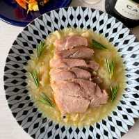 七海さんの料理 淡路の新たまねぎと塩豚の煮込み