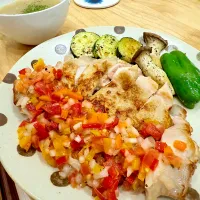 モーリョチキン、オニオンスープ|もやぴさん