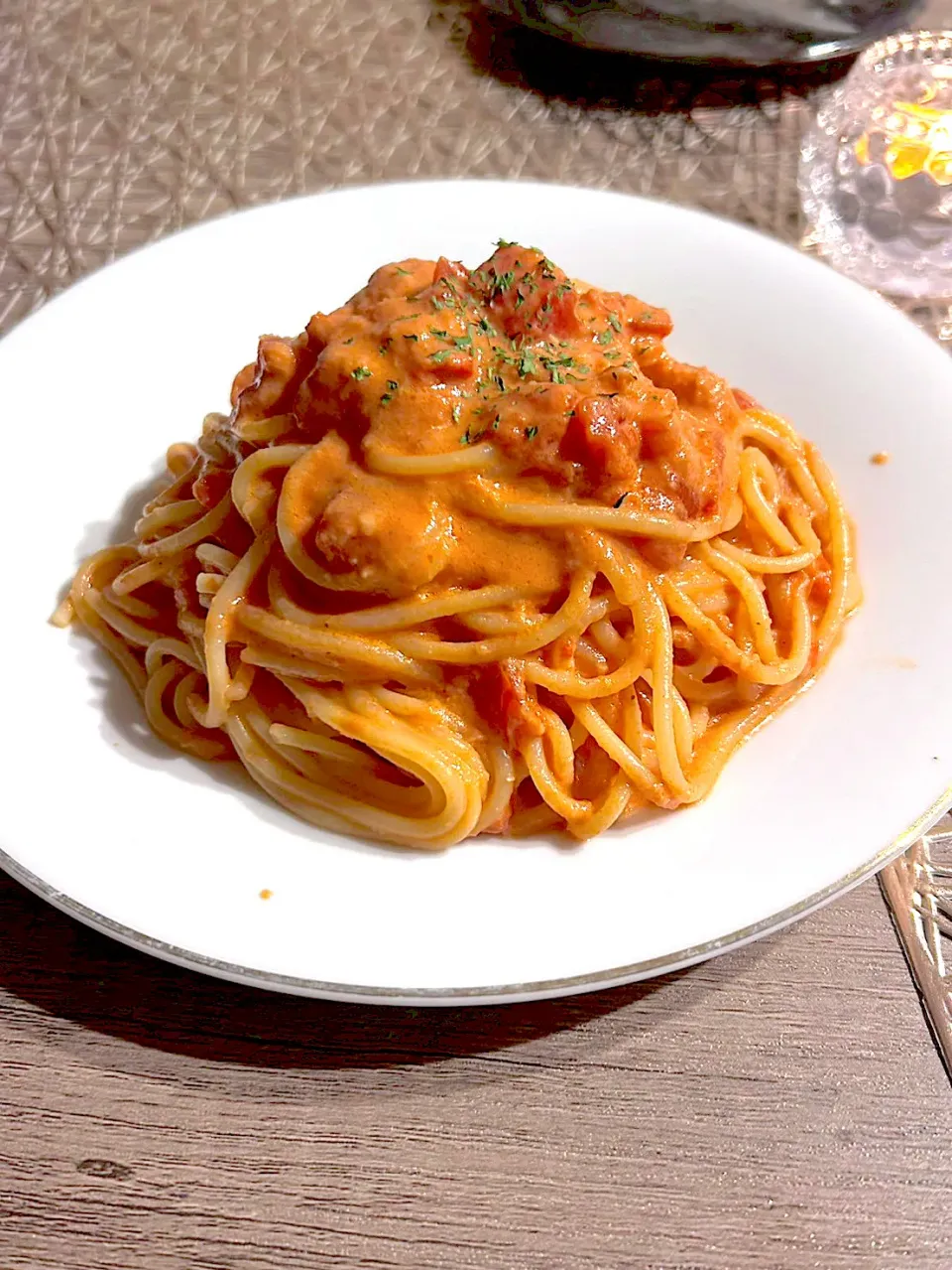 カニクリームトマトパスタ🍅|りょうさん