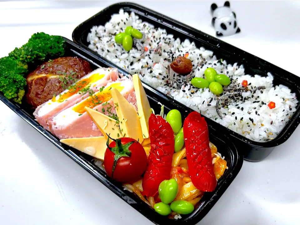 今日の弟のお弁当🍱です|パンダ🐼🐼パンダさん