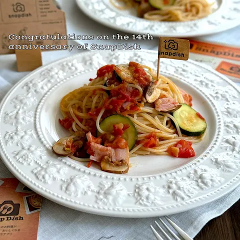「ミニエクストラバージン　オリーブオイル」を使ってみたSnapdishの料理・レシピ写真:想い出を紡ぐお祝い隊!SnapDish14周年おめでとう㊗️