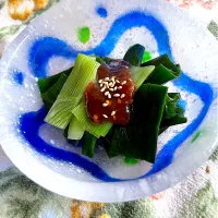 SDGs新玉ねぎの葉の簡単酢味噌和え|つるひめさん