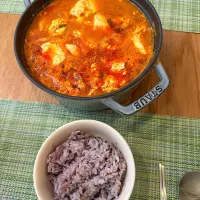 お久しぶりのおうちご飯　スンドゥブ定食🇰🇷|BUBUさん