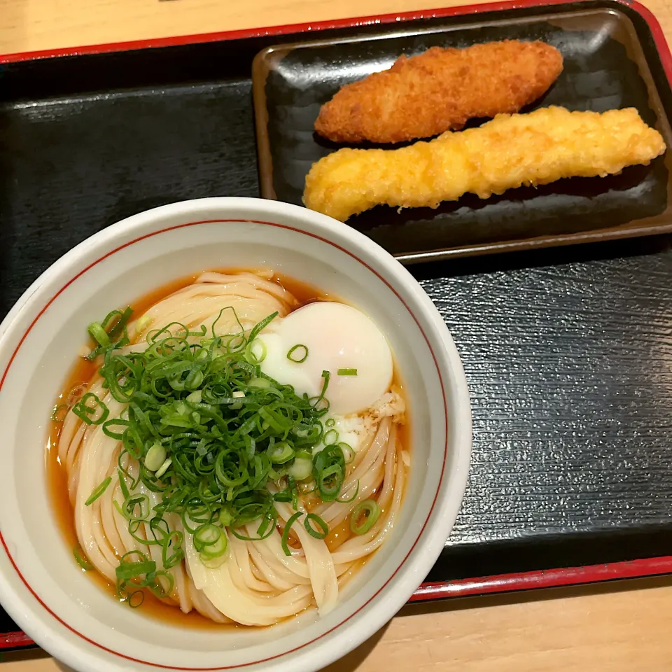 温玉ぶっかけ、白身フライ、いか天|T. Wonderさん